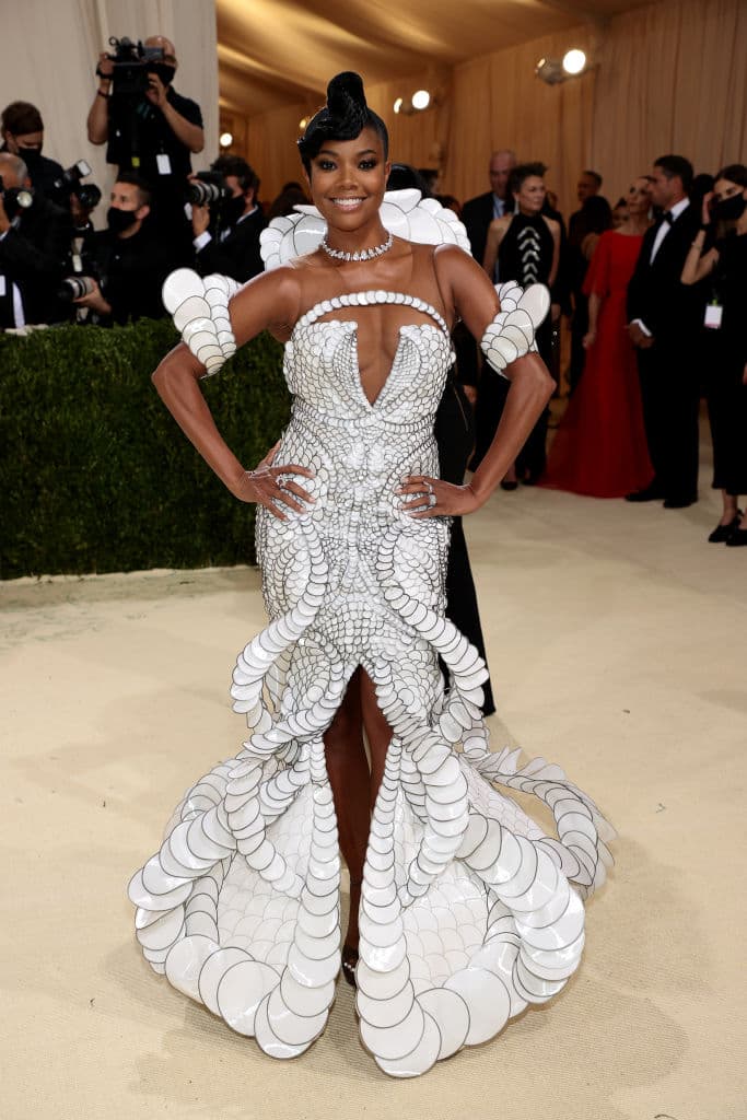 Gabrielle Union parecía una serpiente y llamó la atención con su belleza y linda sonrisa.