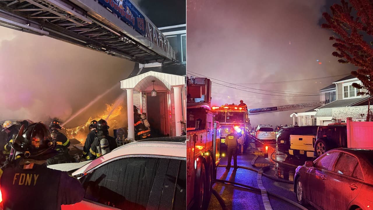 Incendio de cinco alarmas en Queens deja 10 heridos tras explosión por disputa doméstica