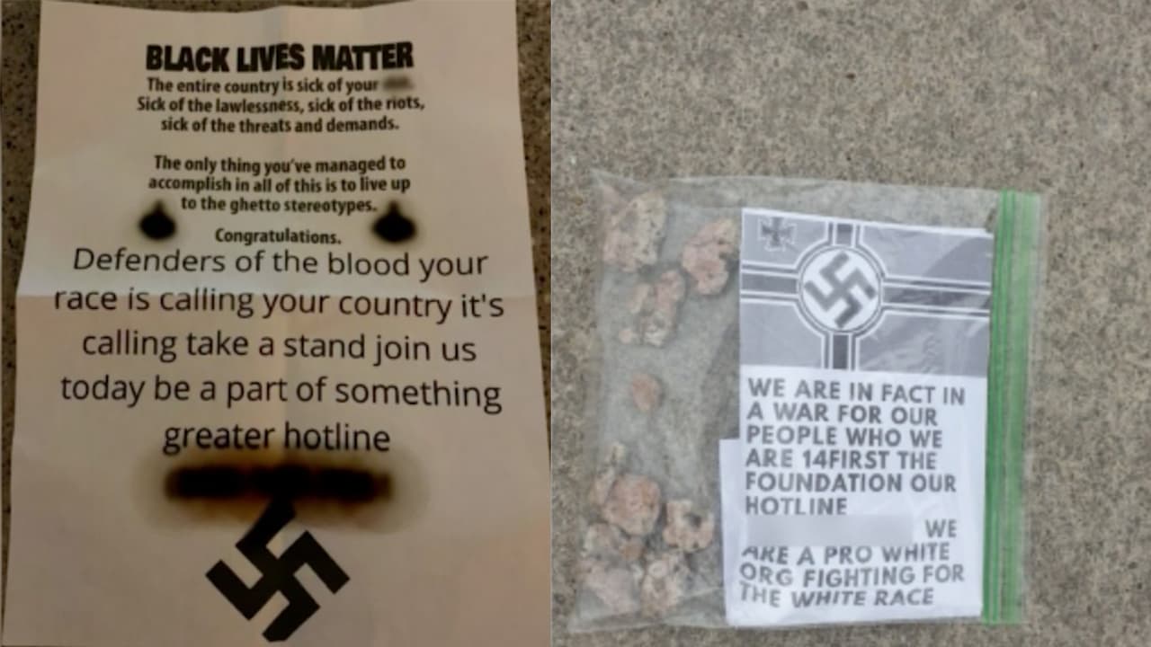 Investigan la aparición de folletos racistas y en apoyo al supremacismo blanco en residencias de Texas