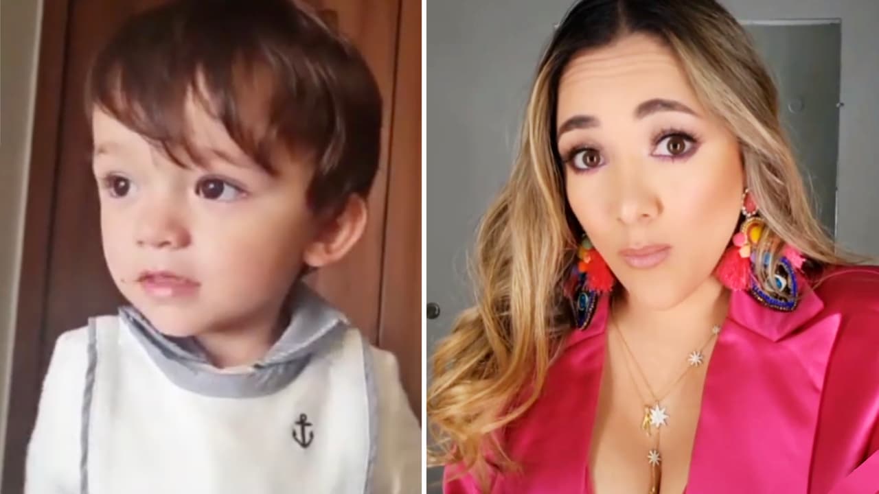 Con menos de 2 años, el hijo de Sherlyn ya entró a la escuela y no creerás cómo reaccionó