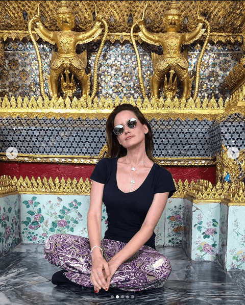 La actriz, al igual que Claudia Martín, quedó encantada de la energía de Bangkok.