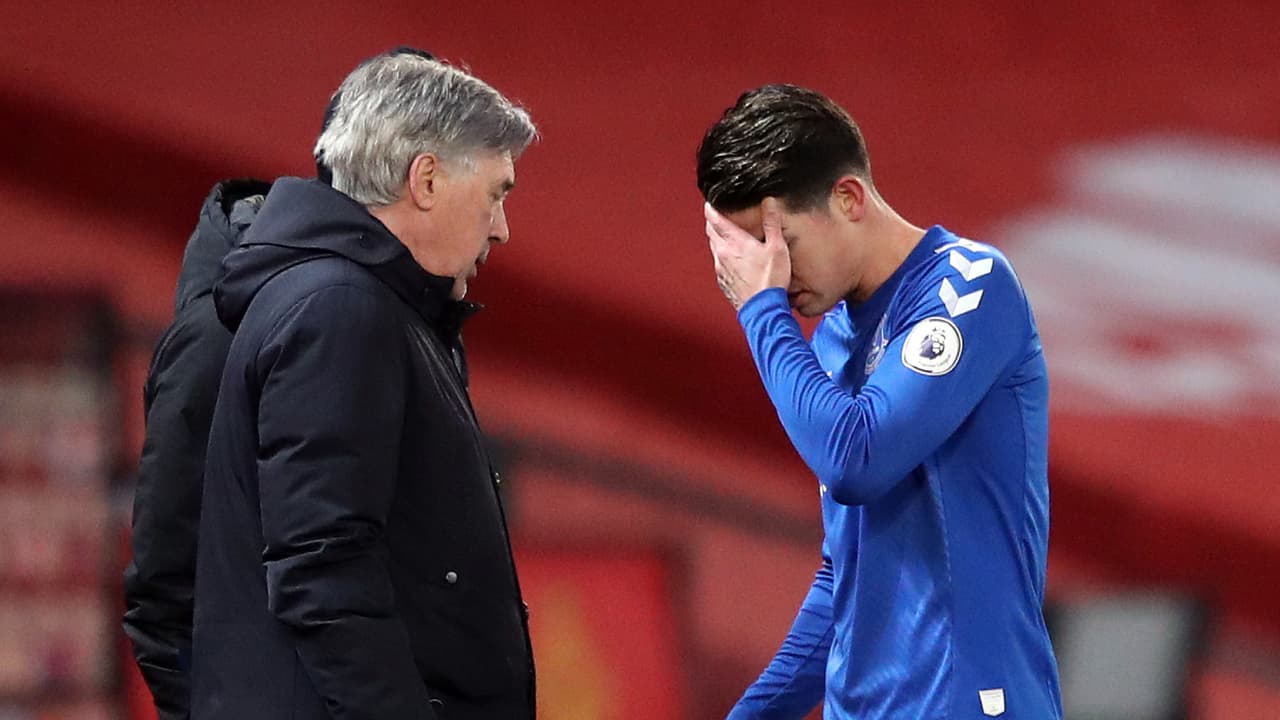 Solo fue un susto: Ancelotti descarta lesión de James Rodríguez