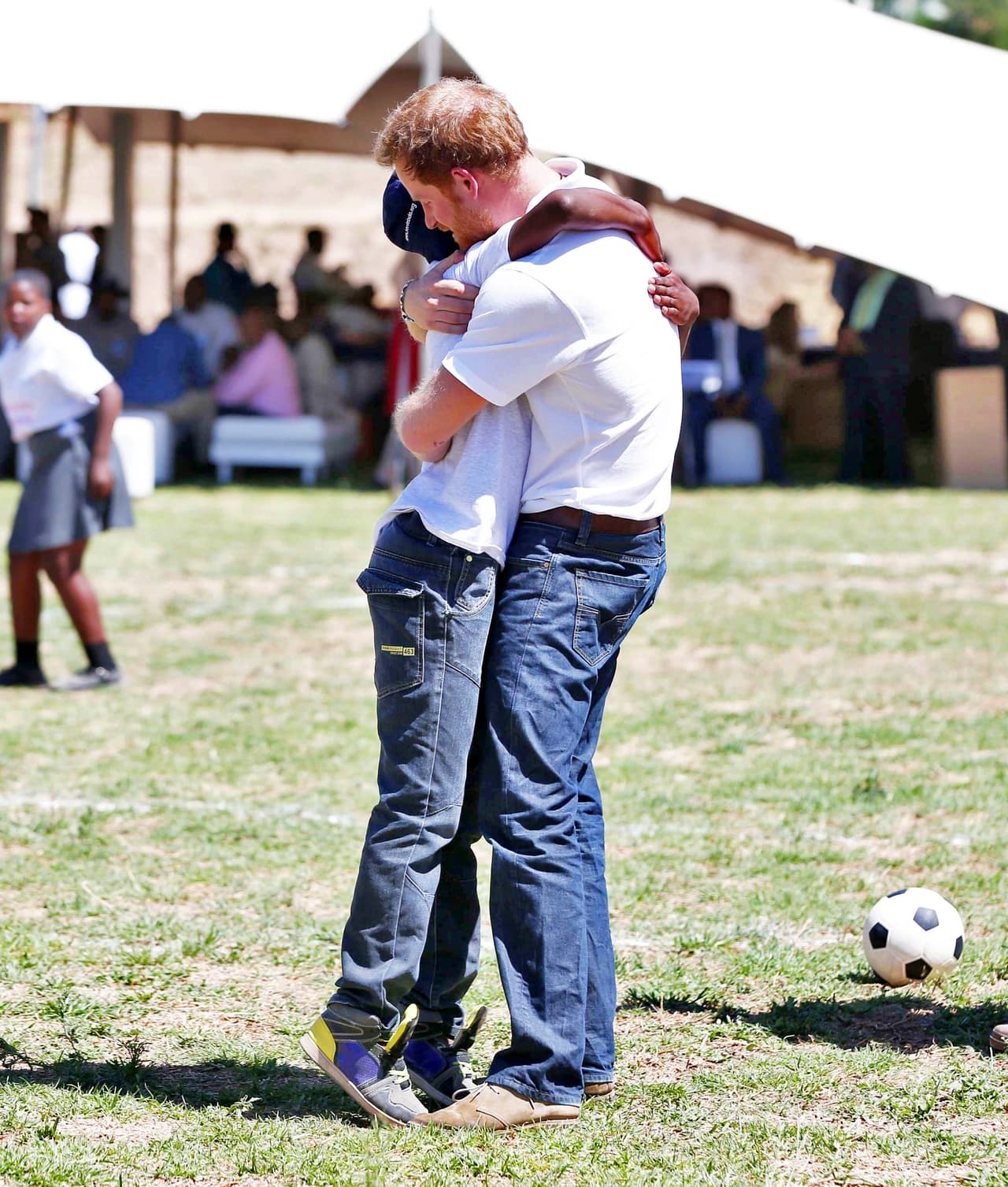 Ahí también se reencontró con el pequeño Matsu Potsane.