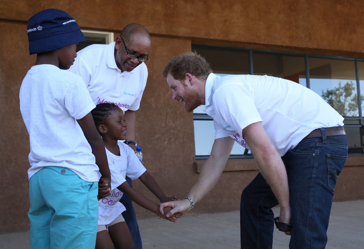 Convivió con pequeñines todo el día.