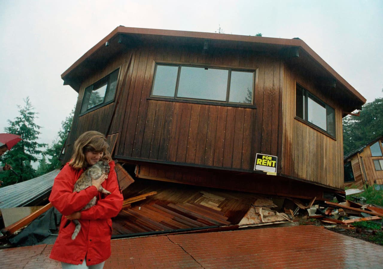 Kym Miller trabajaba como agente de seguros durante el terremoto de Loma Prieta. Durante la inspección de una casa en Boulder Creek a una semana del sismo, escuchó el maullido de un gato que había quedado atrapado debajo de los escombros.