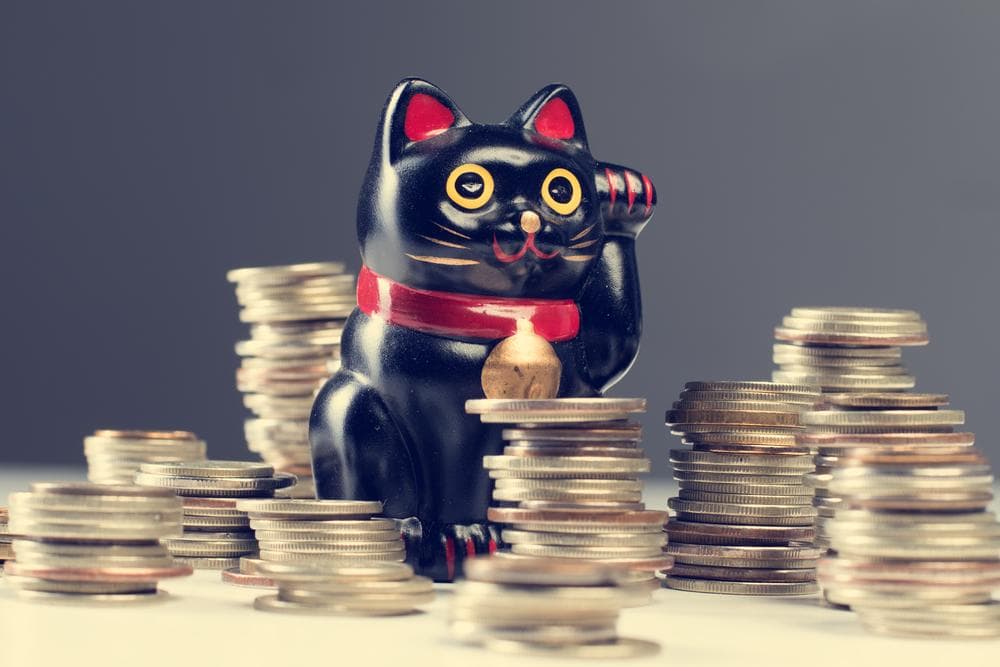 <b>Maneki-Neko</b>
<br>Hace un par de décadas que estos gatitos de la fortuna pueden apreciarse en miles de negocios en distintas partes del mundo y al igual que en Japón, su país de origen, se colocan en las entradas de los comercios, sin importar el rubro.