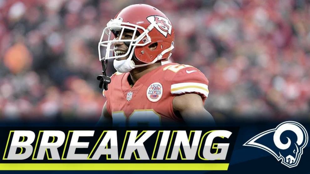 Marcus Peters dejará a Kansas City con dirección a LA para unirse a los Rams.