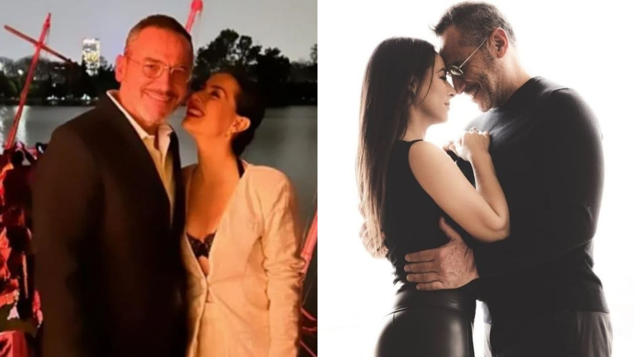 Claudia Lizaldi subía fotos con el conferencista Germán Bricio en 2023.