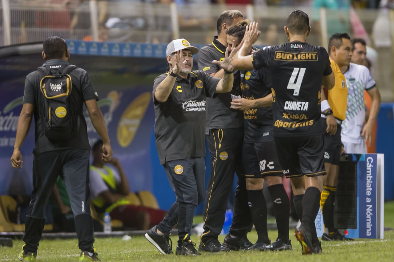 Foto de accion del partido Dorados vs Cafetaleros correspondiente a la jornada 8 de la Liga de Ascenso MX torneo Apertura 2018 desde el estadio Banorte. EN LA FOTO: