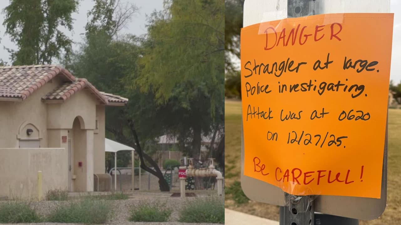 Atacó y estranguló a una mujer hasta perder el conocimiento: buscan a agresor de parque en Chandler