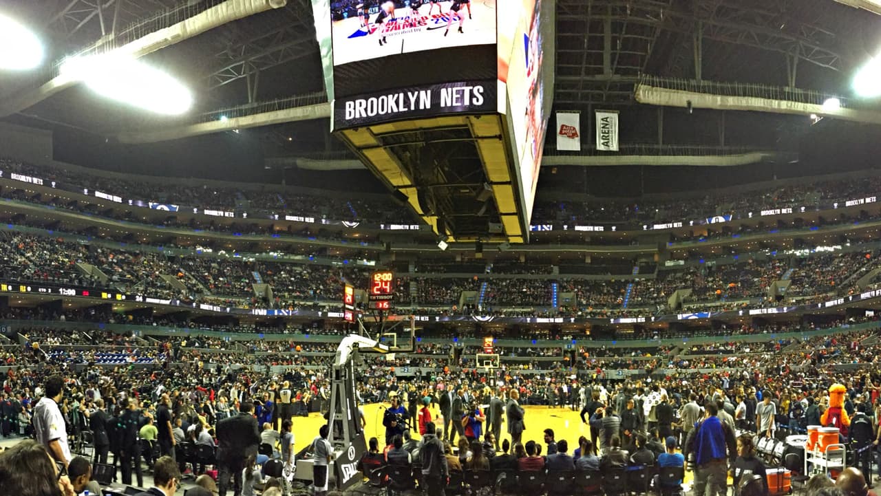 Así luce la Arena Ciudad de México para el duelo entre los Nets y el Heat.