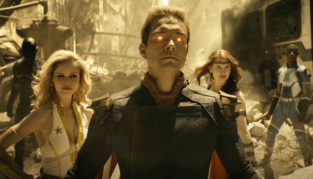 Homelander es una parodia de Superman, con todos sus poderes pero sin su bondad.