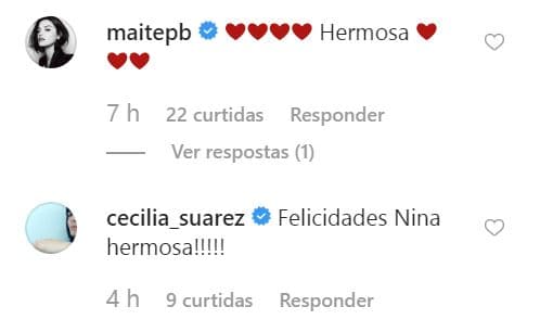 Las actrices Maite Perroni y Cecilia Suárez, también la recordaron en este día.