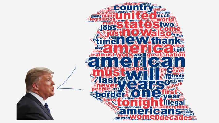 Frontera, mujeres, muro: estos gráficos te muestran lo que Trump enfatizó en su discurso del Estado de la Unión 