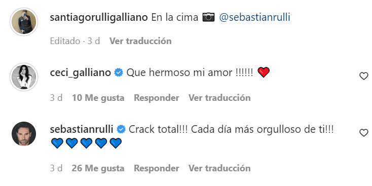 La modelo y presentadora argentina también escribió en otra de las publicaciones.
<br>