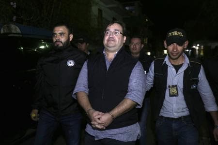 La detención de Javier Duarte, exgobernador de Veracruz, ocurrió en Guatemala.
