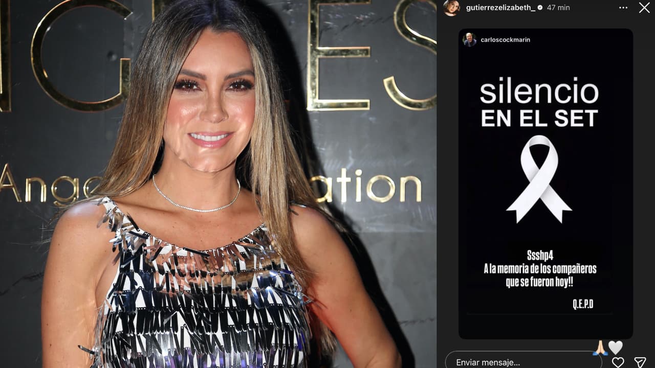 Elizabeth Gutiérrez, quien forma parte de las grabaciones de 'Sin senos sí hay paraíso', reaccionó con un mensaje de luto tras la muerte de dos integrantes del rodaje.