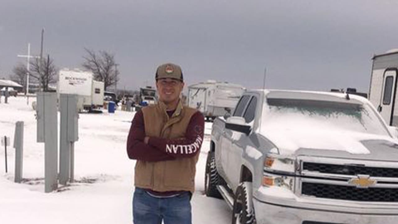 Desde la ciudad de Fort Worth en el norte de Texas, Alberto Zumaya nos compartió esta foto de la tormenta invernal.