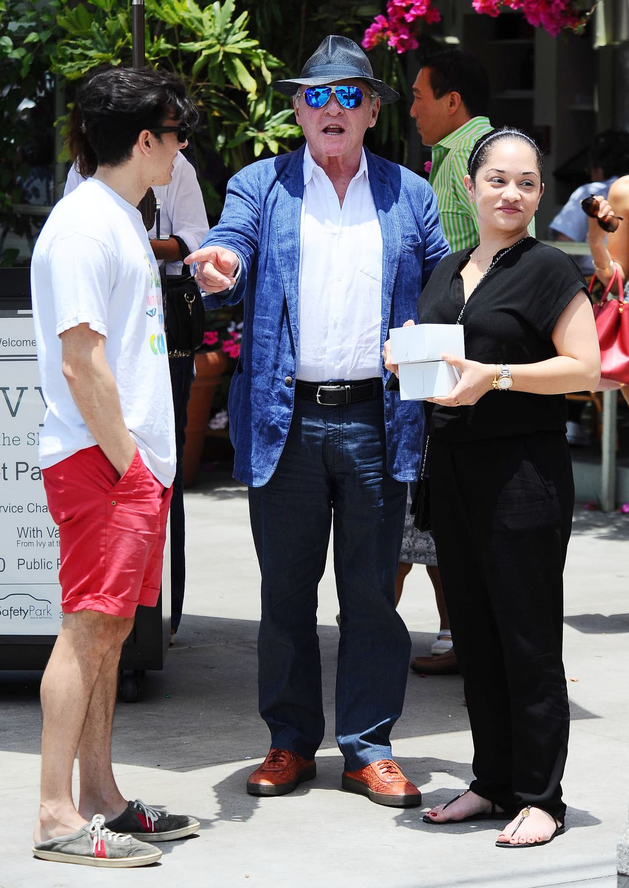 Esta pareja disfrutó de una comida en The Ivy Restaurants.