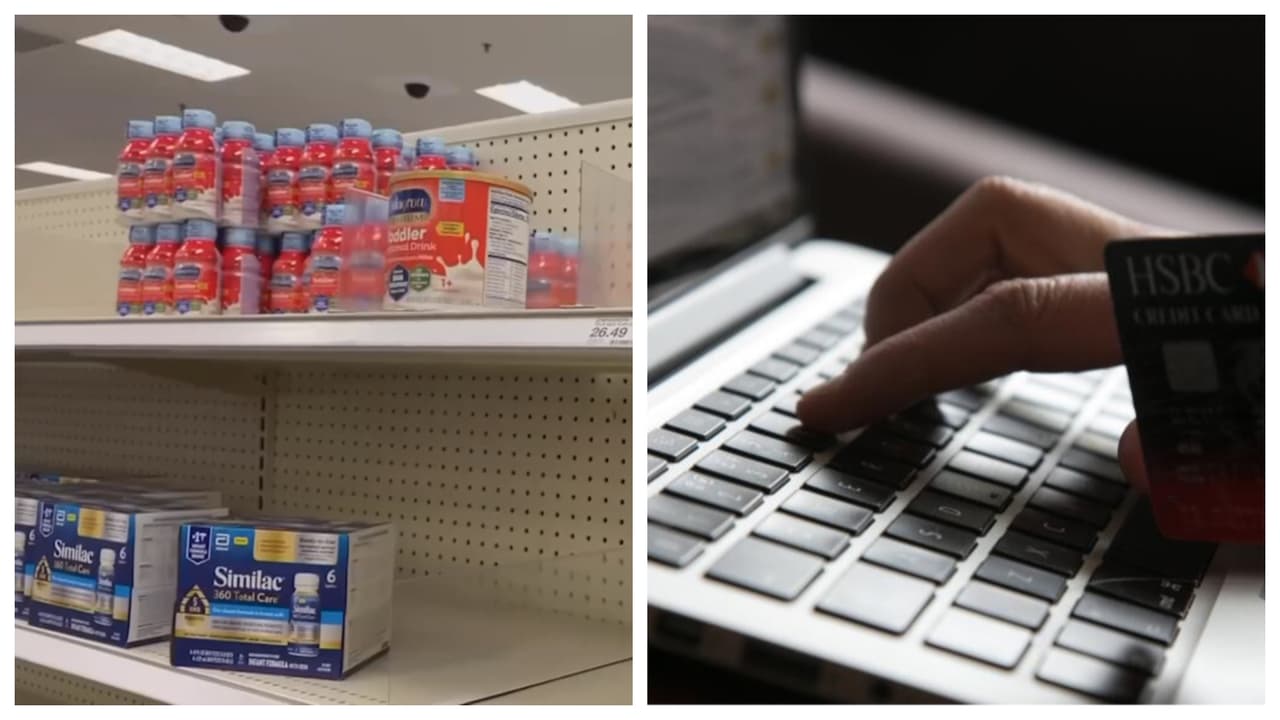 Estafadores se aprovechan del desespero por la escasez de fórmula de bebé para engañar a padres por internet 