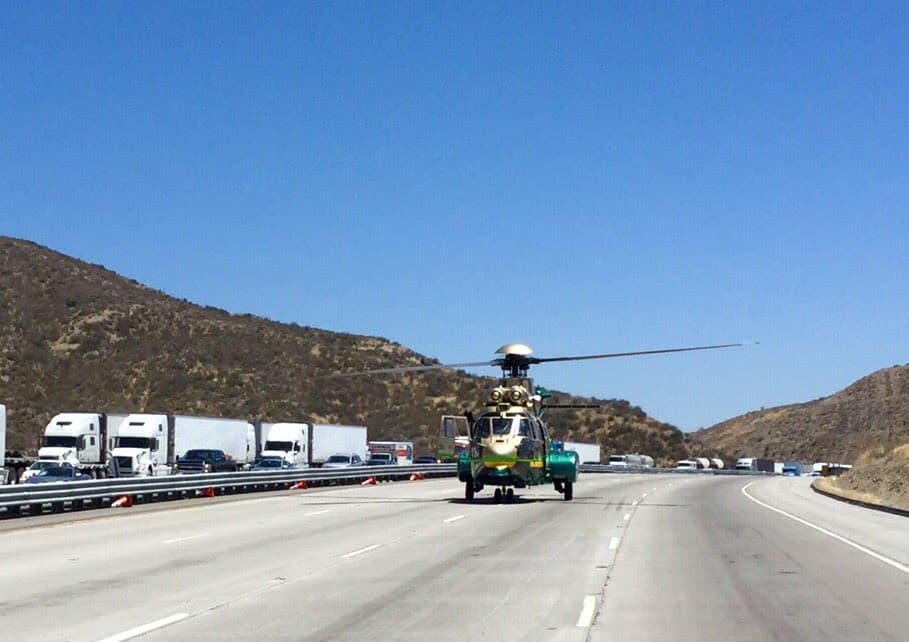 Varios niños heridos por accidente en autopista 5