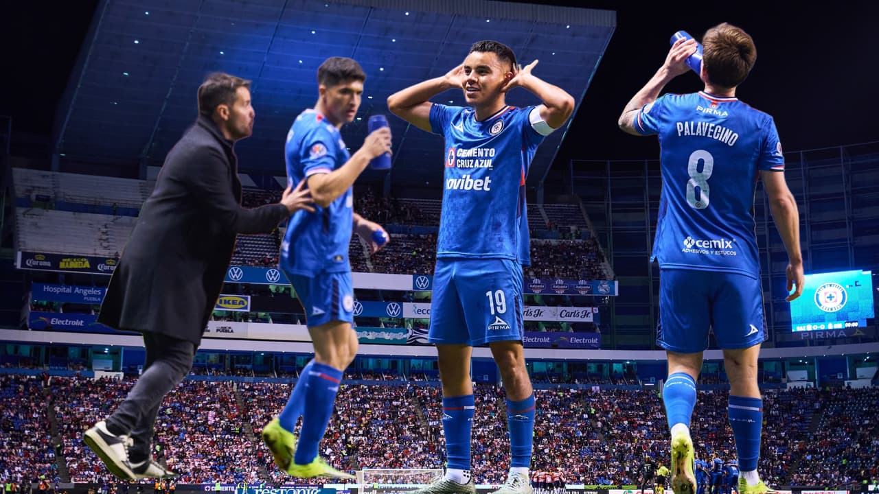 Cruz Azul vs. Chivas: gol de Charly Rodríguez y festejo a lo Chicharito