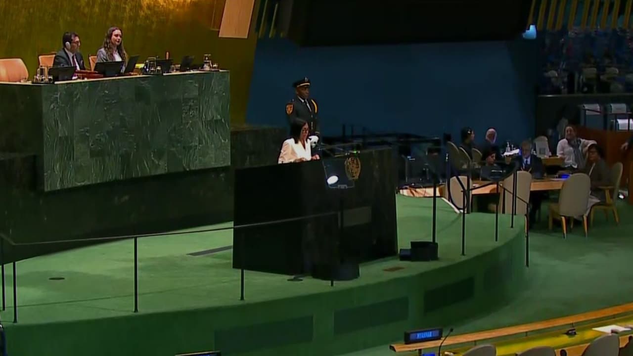 "En Venezuela habrá elecciones": asegura Delcy Rodríguez en la Asamblea General de la ONU