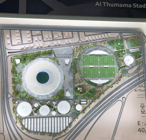 "Hoy hice un recorrido de los preparativos para Catar 2022 y visité las oficinas del mundial", escribió en Instagram.