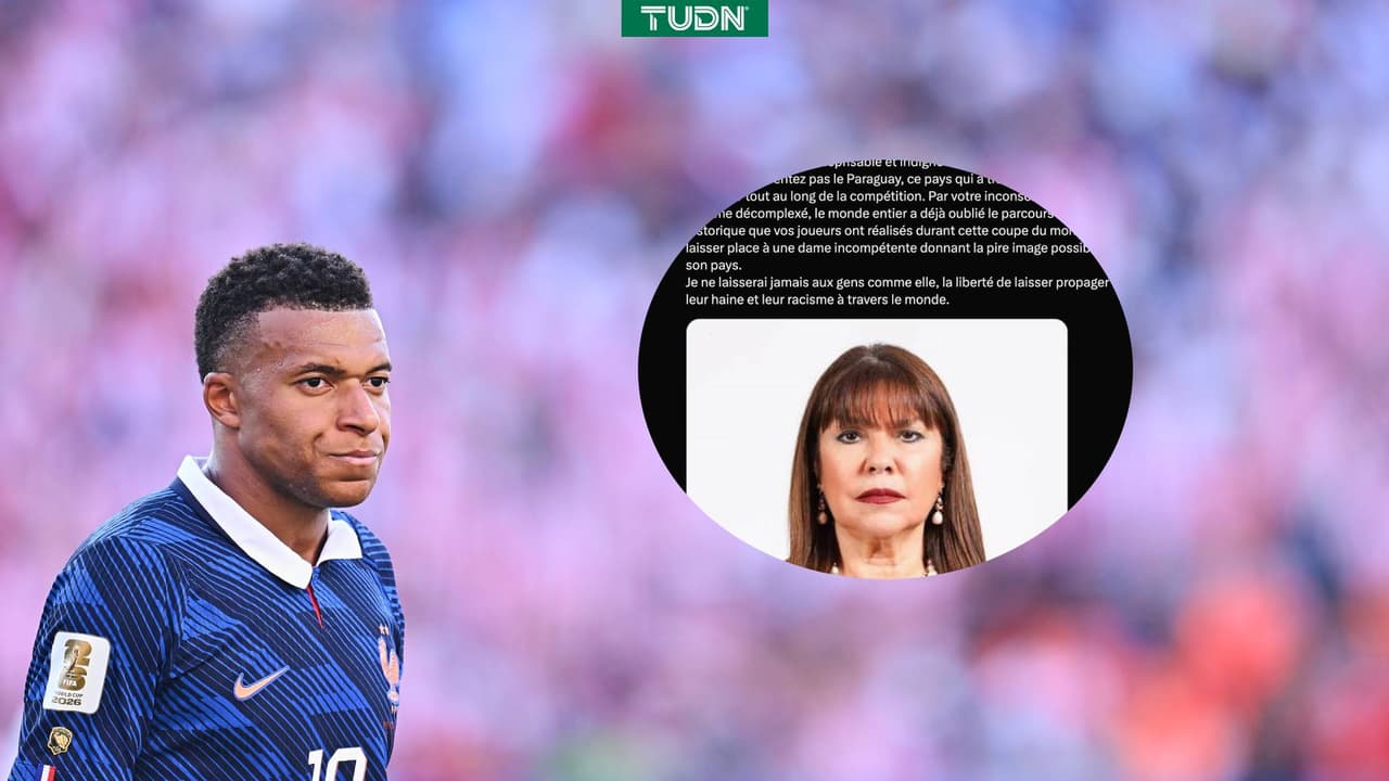 Mbappé responde a comentarios racistas de senadora paraguaya: "Mujer despreciable"