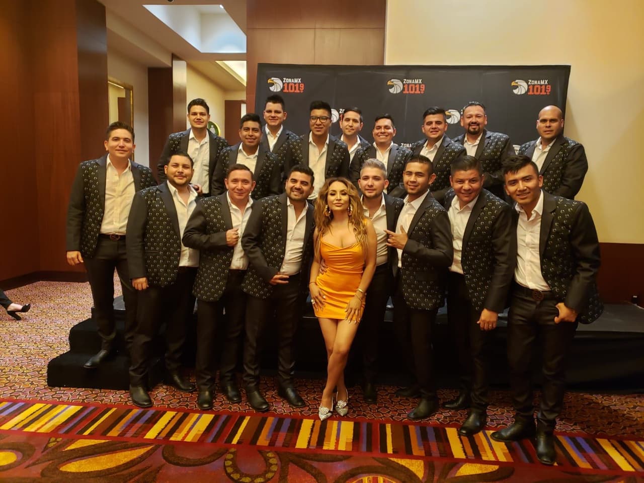 Toda la Banda estuvo muy agradecida por haber sido elegida para la fiesta de la locutora.