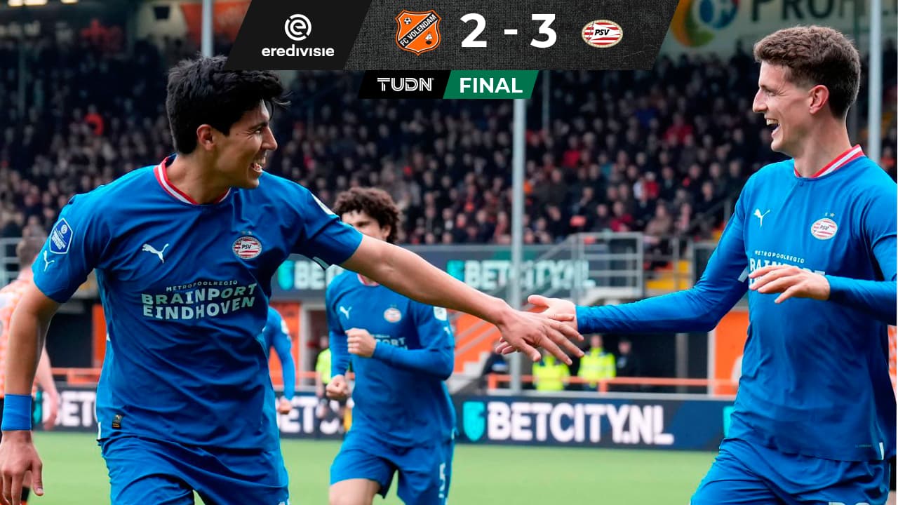 Érick Gutiérrez da asistencia de gol en triunfo del PSV ante Volendam
