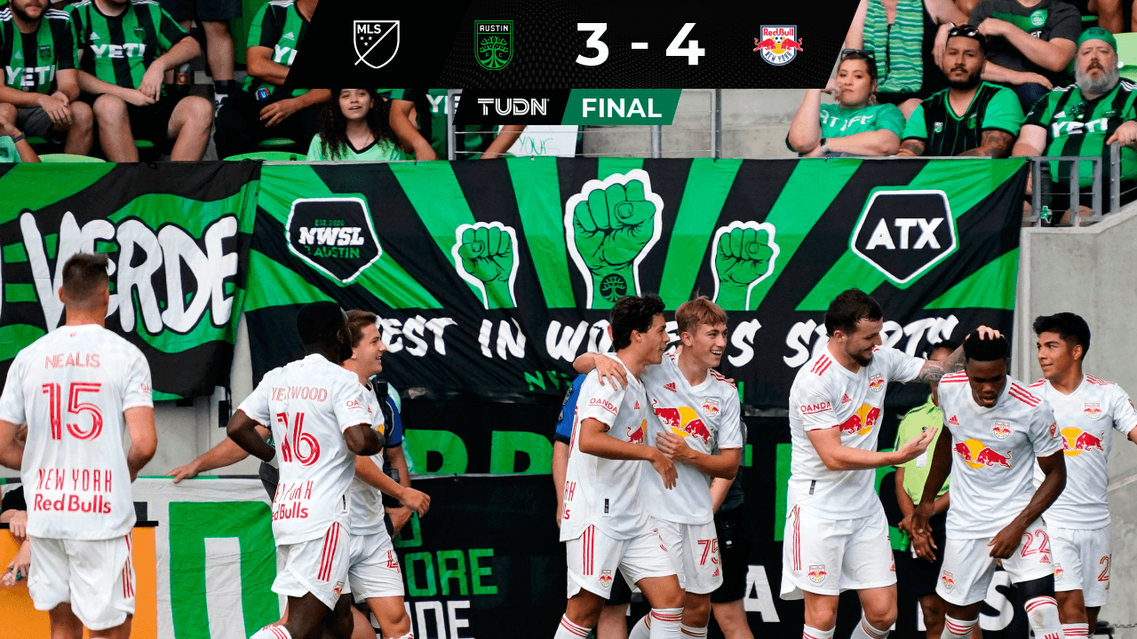 En un partido de locura, Red Bulls golpean a Austin FC en Texas