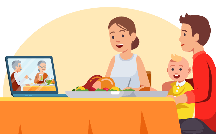 La principal recomendación de los CDC es la de realizar reuniones virtuales para celebrar el día de Acción de Gracias.