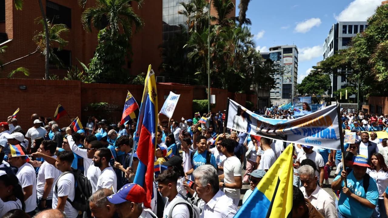 Venezuela vive jornada de movilizaciones hoy: Oposición recuerda elección presidencial del 28 de julio del 2024