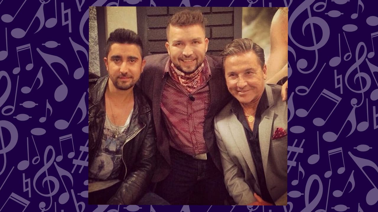 Con dos grandes de la música: Alex Ubago y Ricardo Montaner.