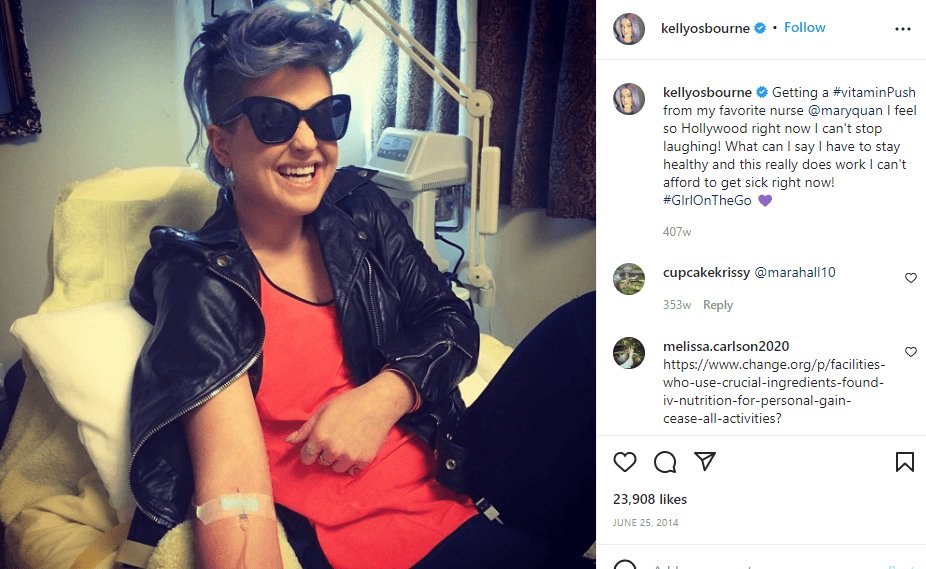 Kelly Osbourne está entre las numerosas celebridades que se han sumado a esta moda.