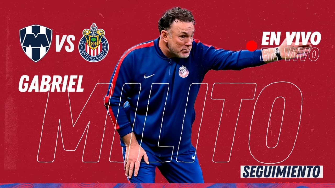 EN VIVO | Gabriel Milito Cam durante el partido Monterrey vs. Chivas de la Jornada 14 de Liga MX