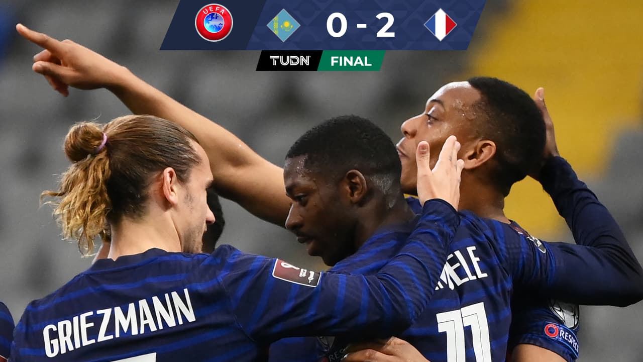 Francia gana fácil a Kazajistán y Mbappé falla un penal