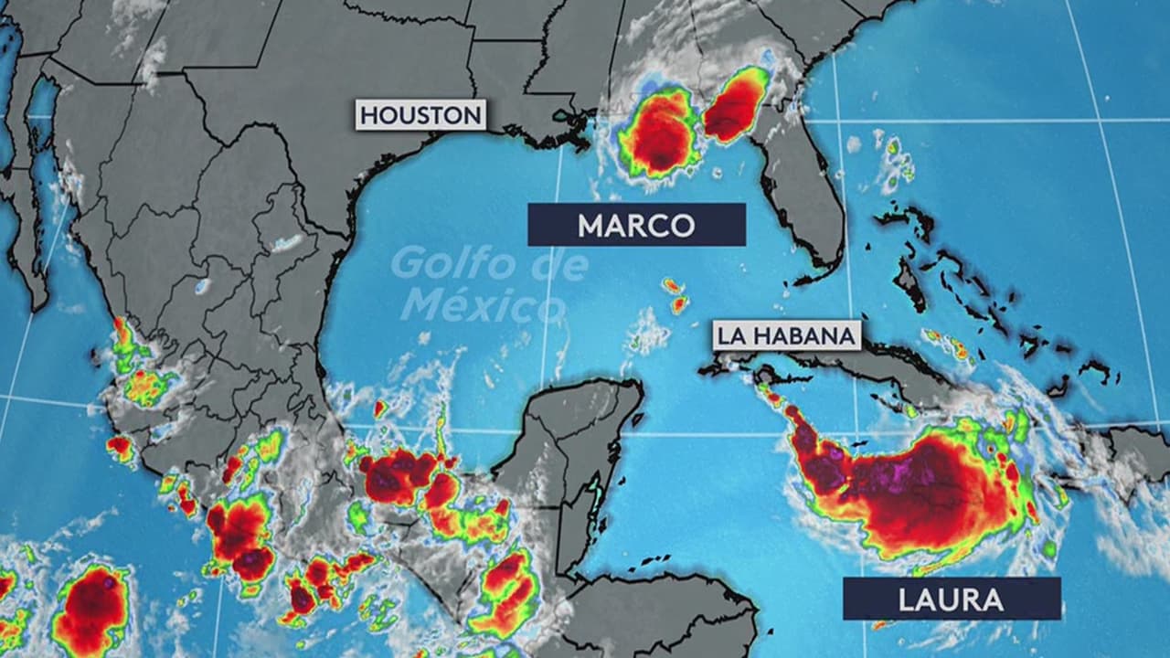 Marco se debilita y pasa a ser una tormenta tropical en su paso por el Golfo de México