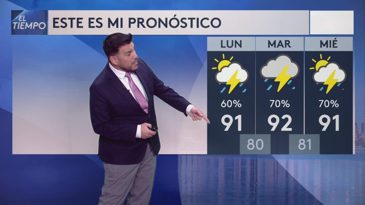 Pronóstico del tiempo hoy en Miami: Fuerte onda tropical con 60% de probabilidad de lluvia; el termómetro alcanzará 91 °F