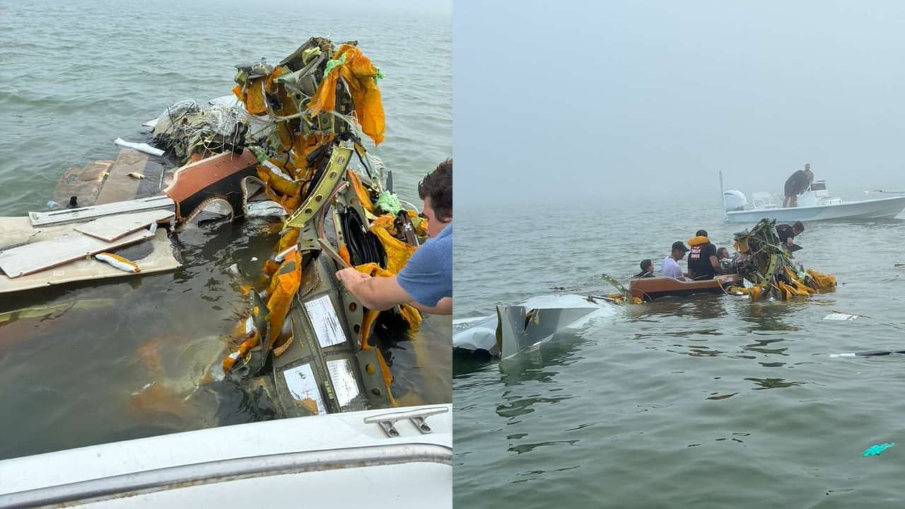 Aeronave de la Marina de México se desploma en Galveston, Texas; hay al menos 5 muertos