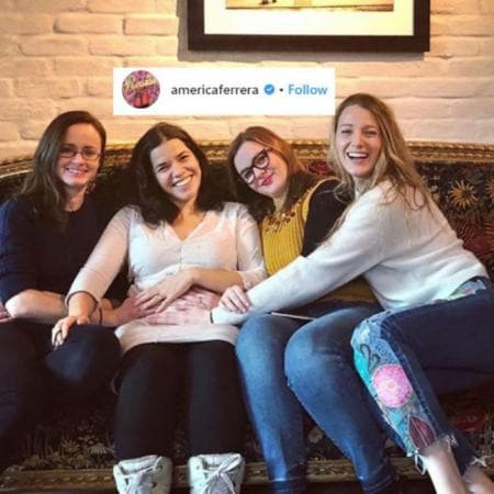 Alexis Bedel, America Ferrera, Amber Tamblyn y Blake Lively en (c) Instagram