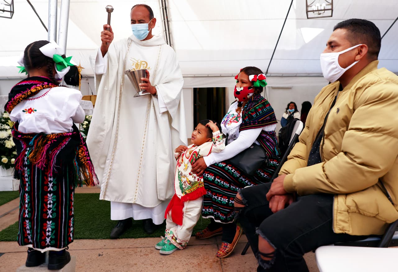 El mensaje eucarístico fue de esperanza y para pedir por el pronto final de la pandemia.