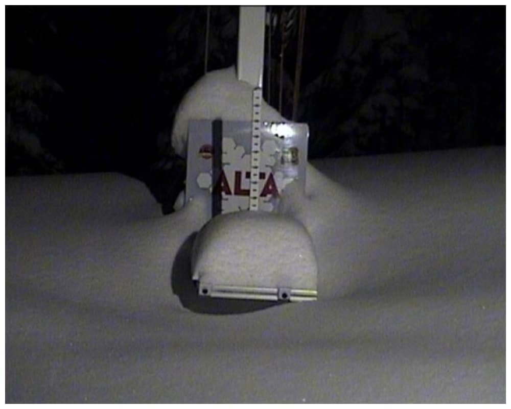 Sorpendidos por el nivel tan algo de nieve que hubo el fin de semana.