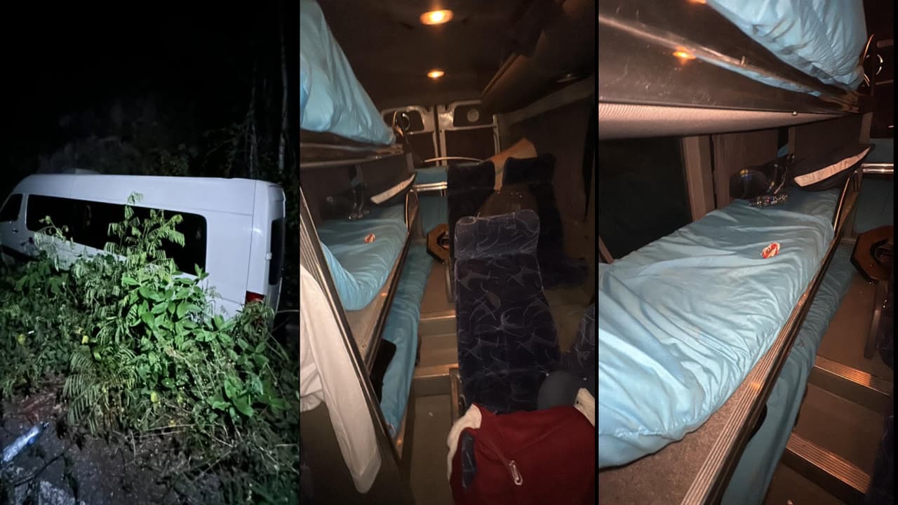 Así quedó el vehículo en que viajaba 'El Costeño'.