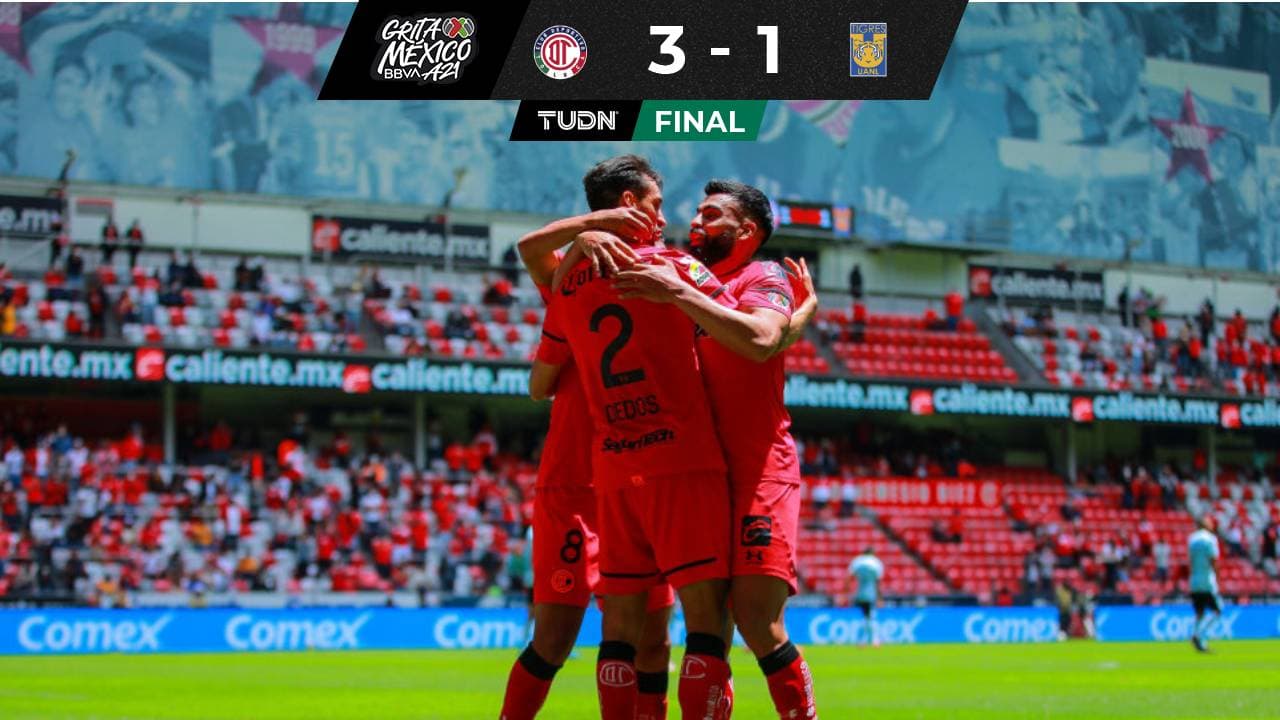 Toluca, sobre el final, hizo la diablura y venció al Tigres del ‘Piojo’ Herrera