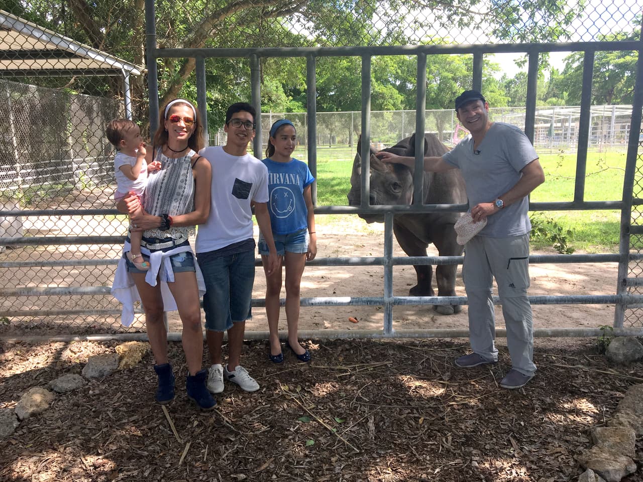 El día estaba muy caluroso pero todos gozaron mucho el recorrido.