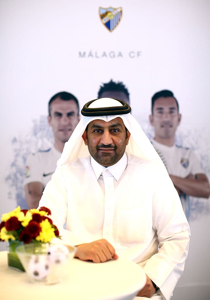 Sheikh Abdullah Al Thani: el jeque catarí pagó cerca de 41 millones de dólares por el 96 por ciento de Málaga en 2010, según medios locales.