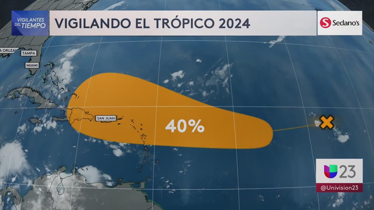 Vigilan onda tropical en el Atlántico con posibilidades de desarrollo en los próximos 7 días