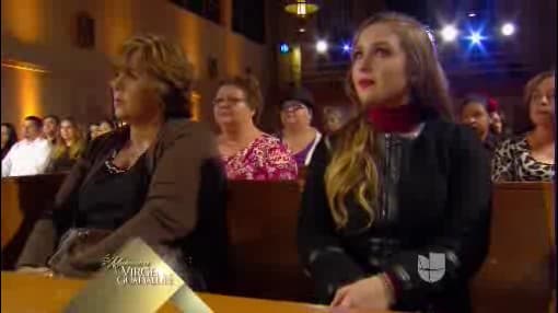 Antes de comenzar su participación, Larry dijo: "Fueron muchas noches, fueron muchos pensamientos, muchos dias y siempre tenía la fe de que podía estar aquí y cantarte".